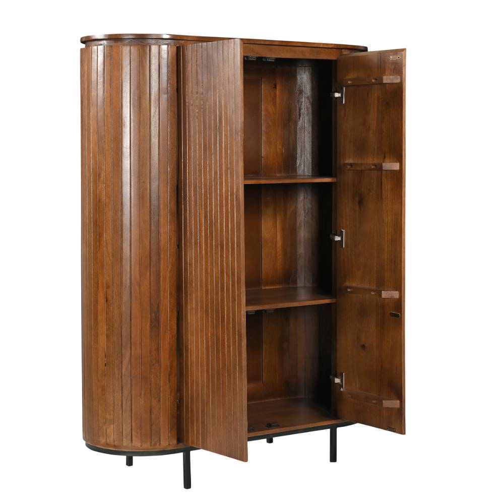 Retro Design Highboard aus Mangoholz - Galadira