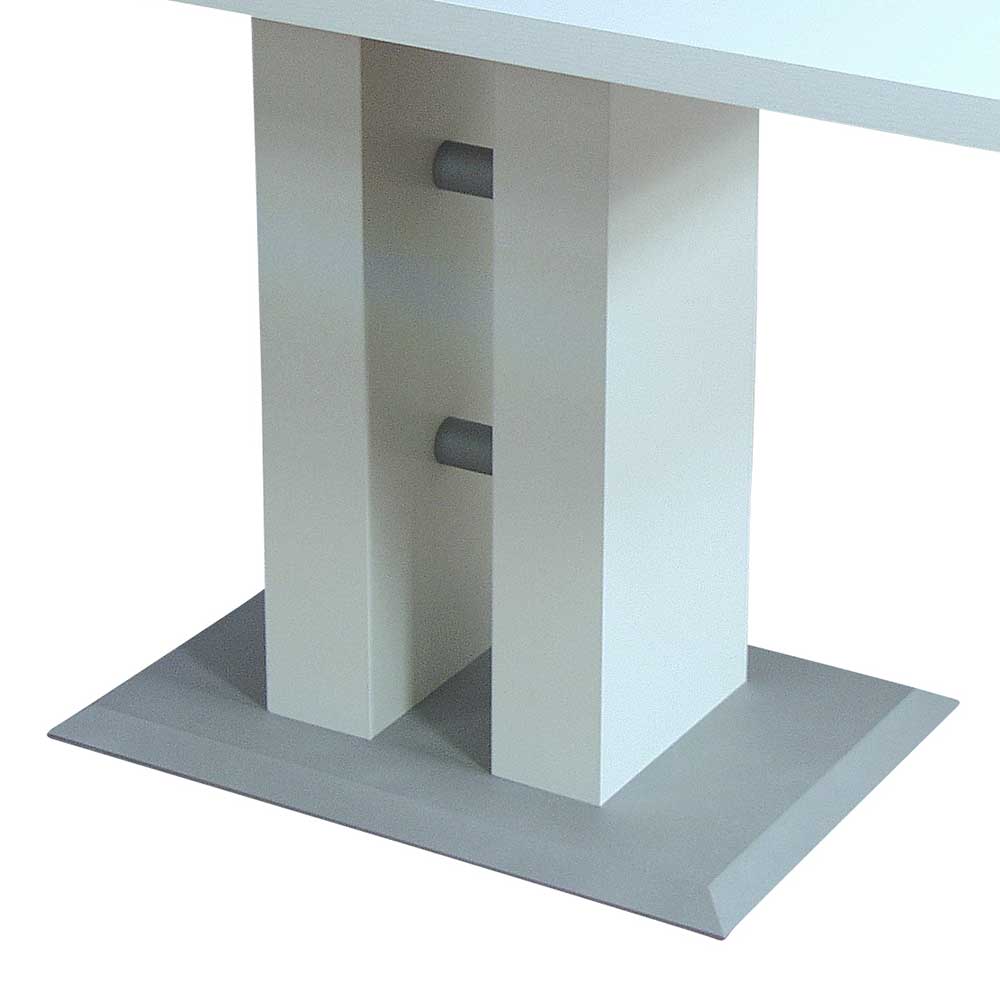 Weißer Säulentisch Trolion für Esszimmer & Küche