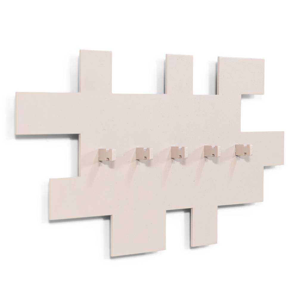 Wandgarderobe in Taupe aus Stahl - Vomano