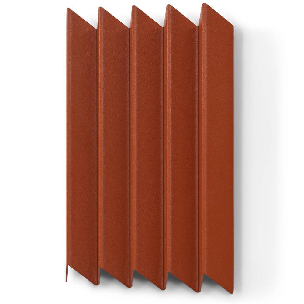 Design-Metallgarderobe in Rotbraun - Marie