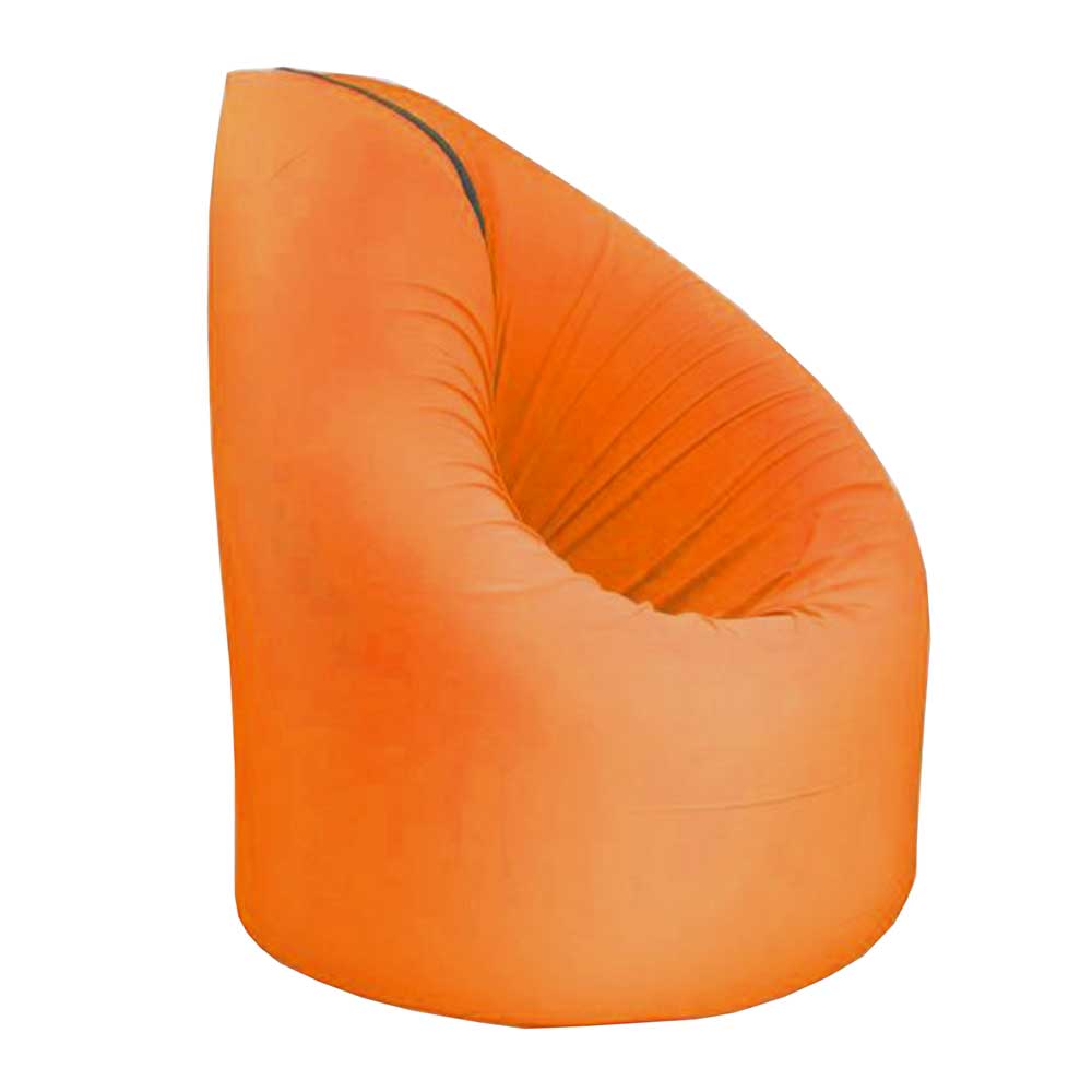 Design Sitzsack in Orange Grau - Aneta