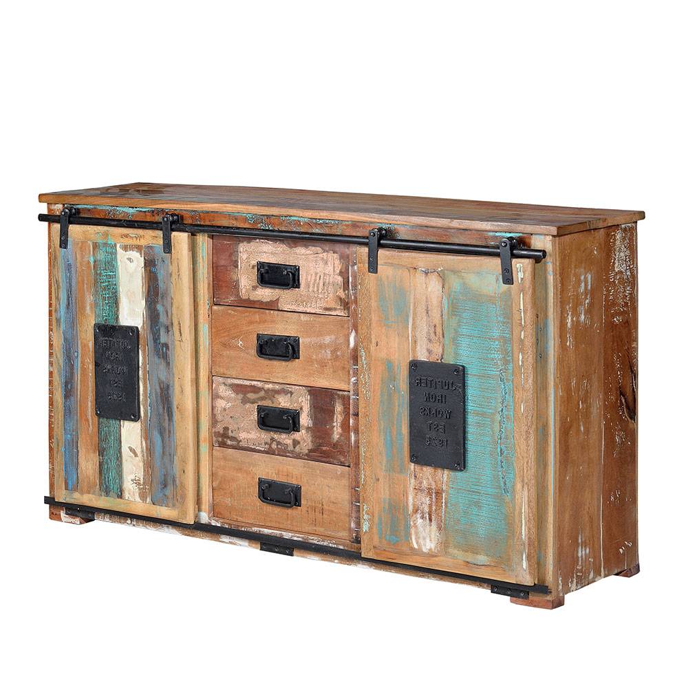 Shabby Chic Kombi-Kommode 150 cm breit - Jevilia