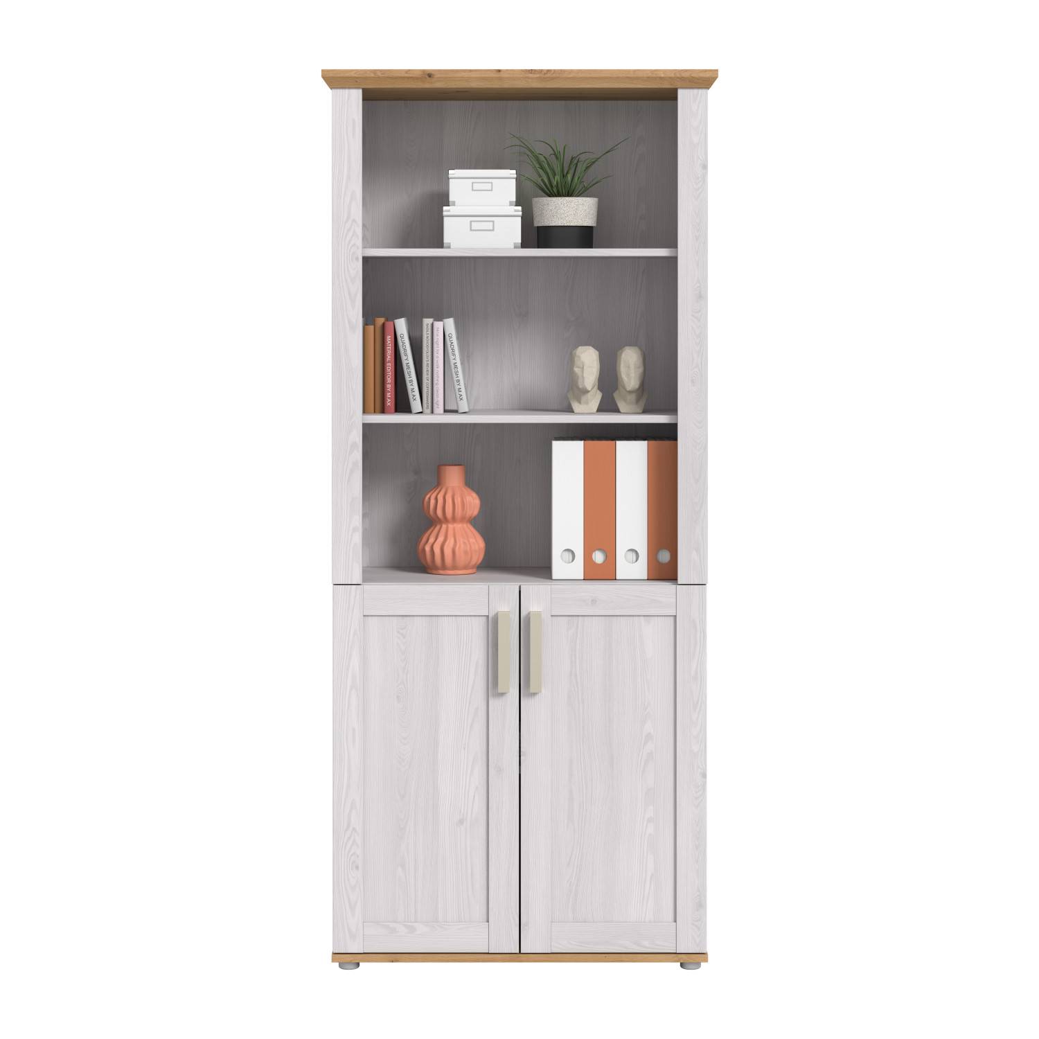 Hoher Aktenschrank mit Ordnerfächern - Tocella