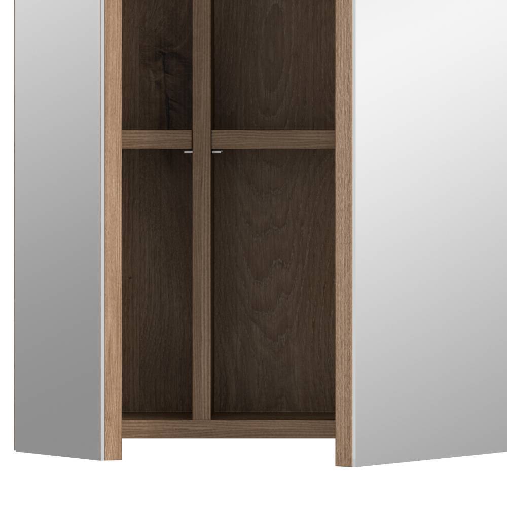 Waschbeckenschrank und Spiegelschrank Set - Exmonda (zweiteilig)