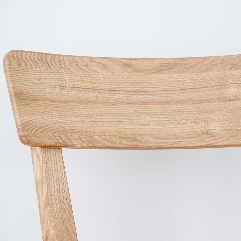 Wildeiche Stuhl Set mit gepolstertem Sitz - Batida