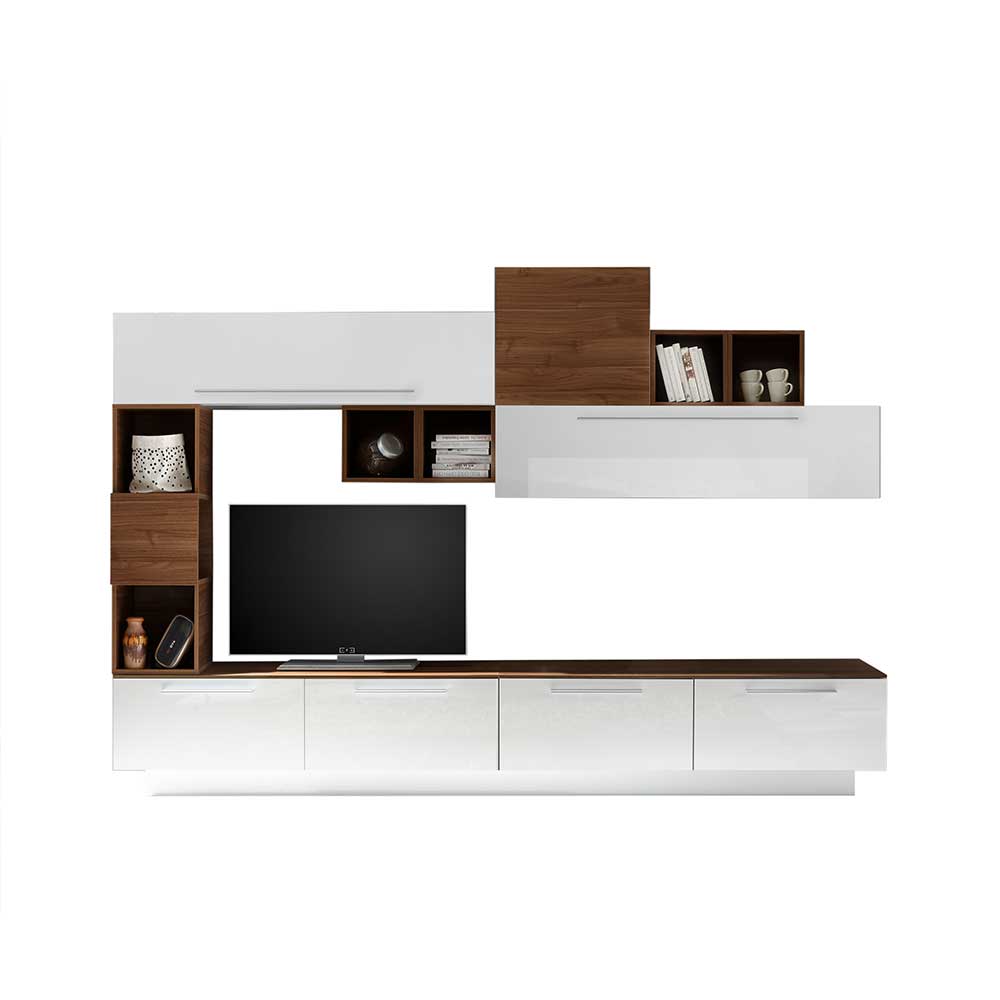Moderne Wohnwand als Möbelset - Lisco II (zehnteilig)