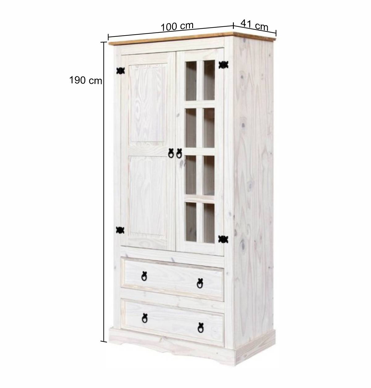 Vitrinenschrank im Landhausstil - Mirana