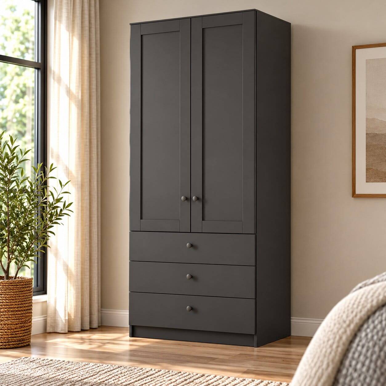 Schlafzimmer Kleiderschrank 100x216x58 - Mataram I