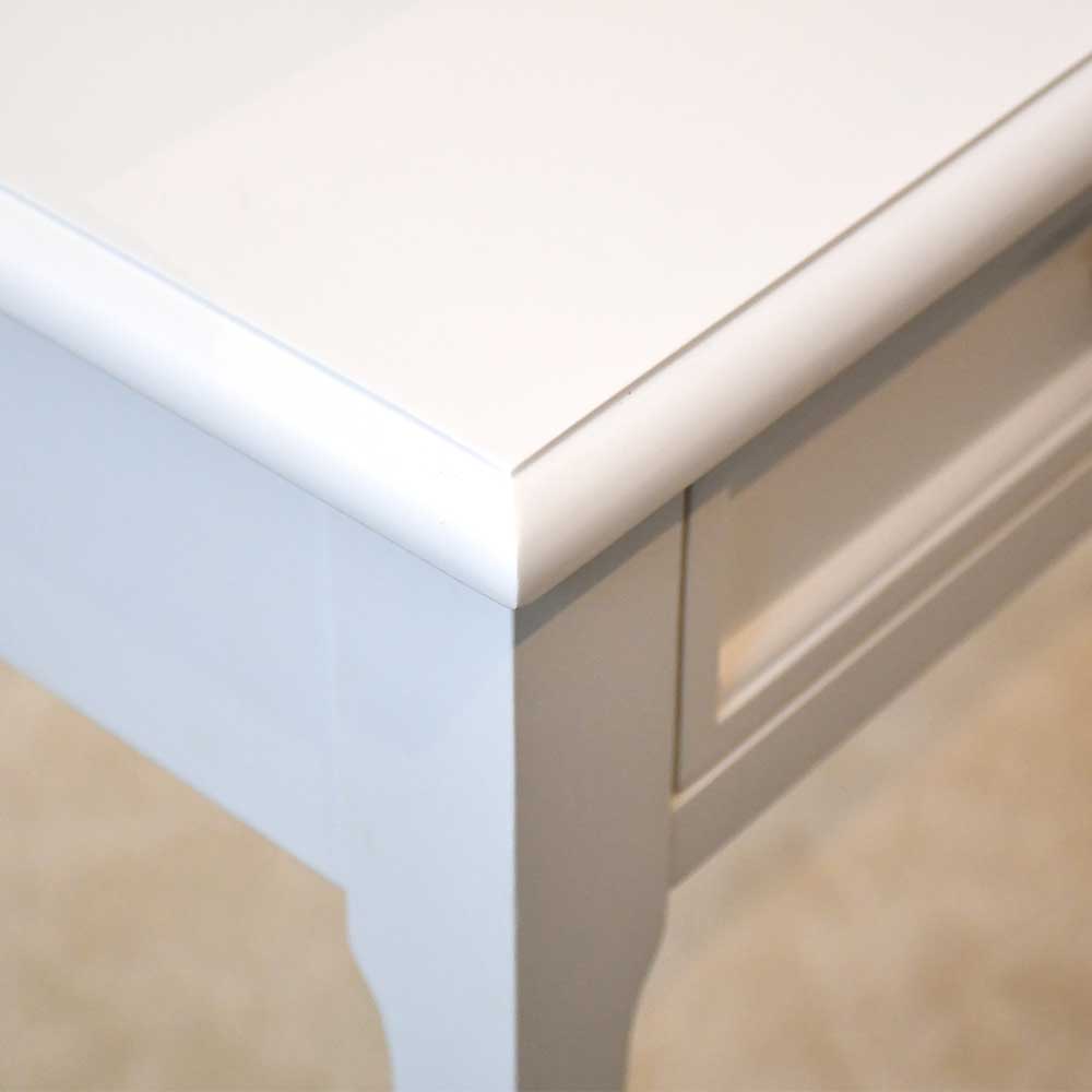 Weißer Schreibtisch mit Aufsatz & Schubladen - Moderna
