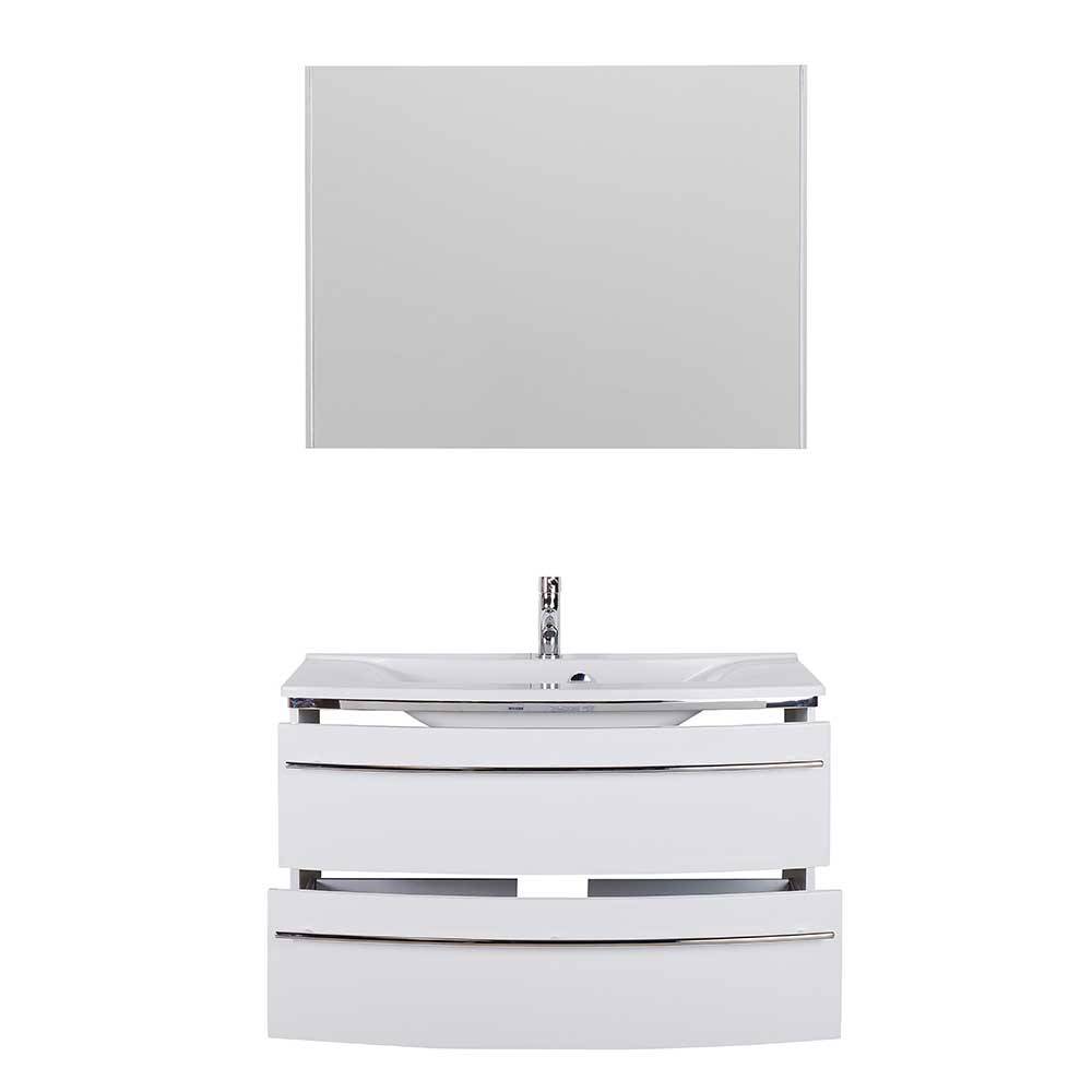 Waschtisch mit Becken & Lichtspiegel Set - Keiran (zweiteilig)