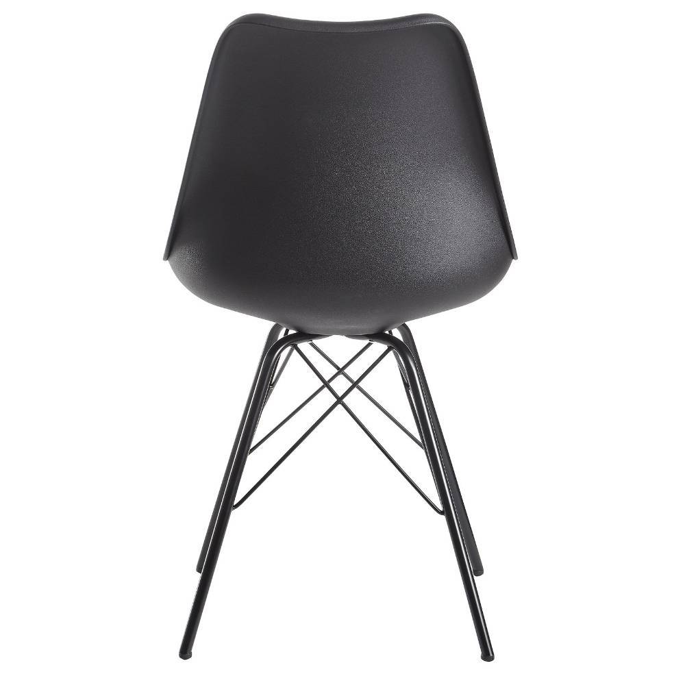 Esszimmer Schalenstuhl in Schwarz - Merle (2er Set)