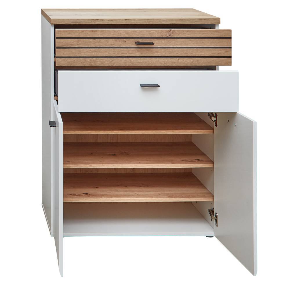 Garderobenmöbel Komplettset in Weiß - Niam (fünfteilig)