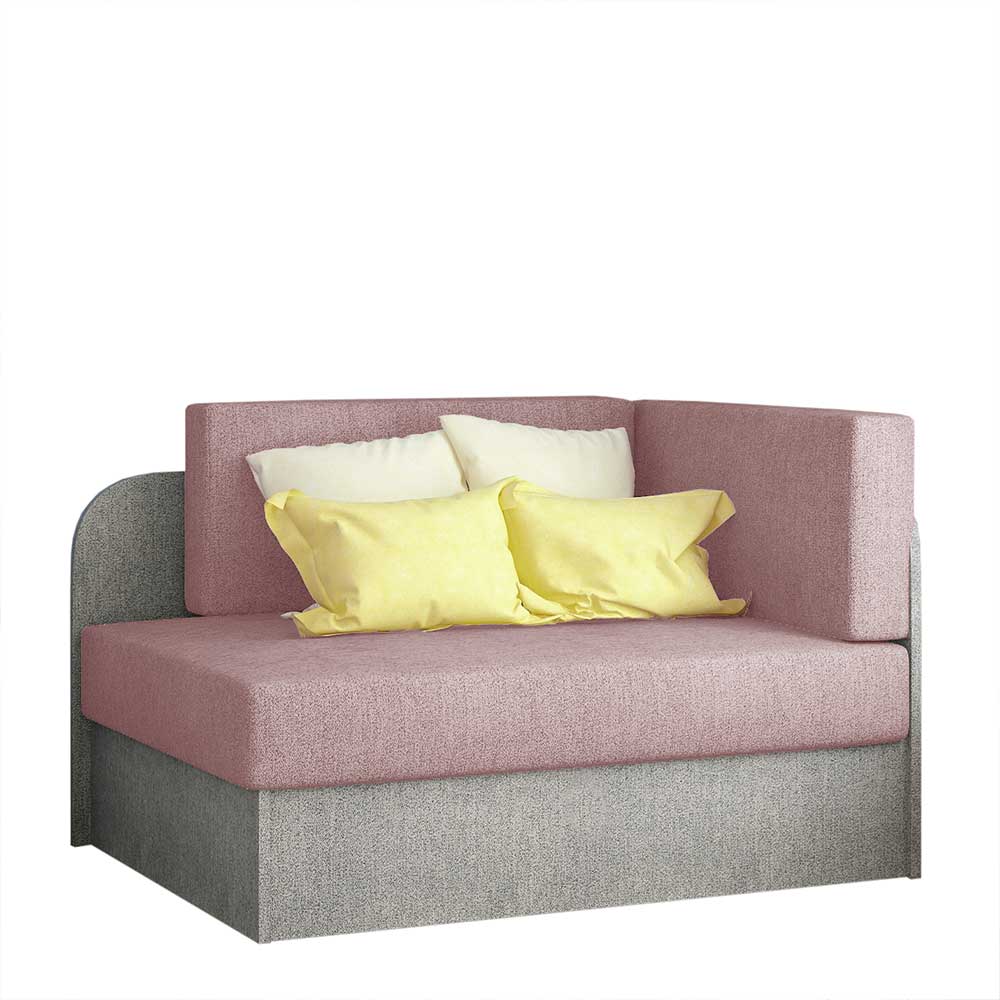 Bettcouch in Hellrosa und Hellgrau - Contreros