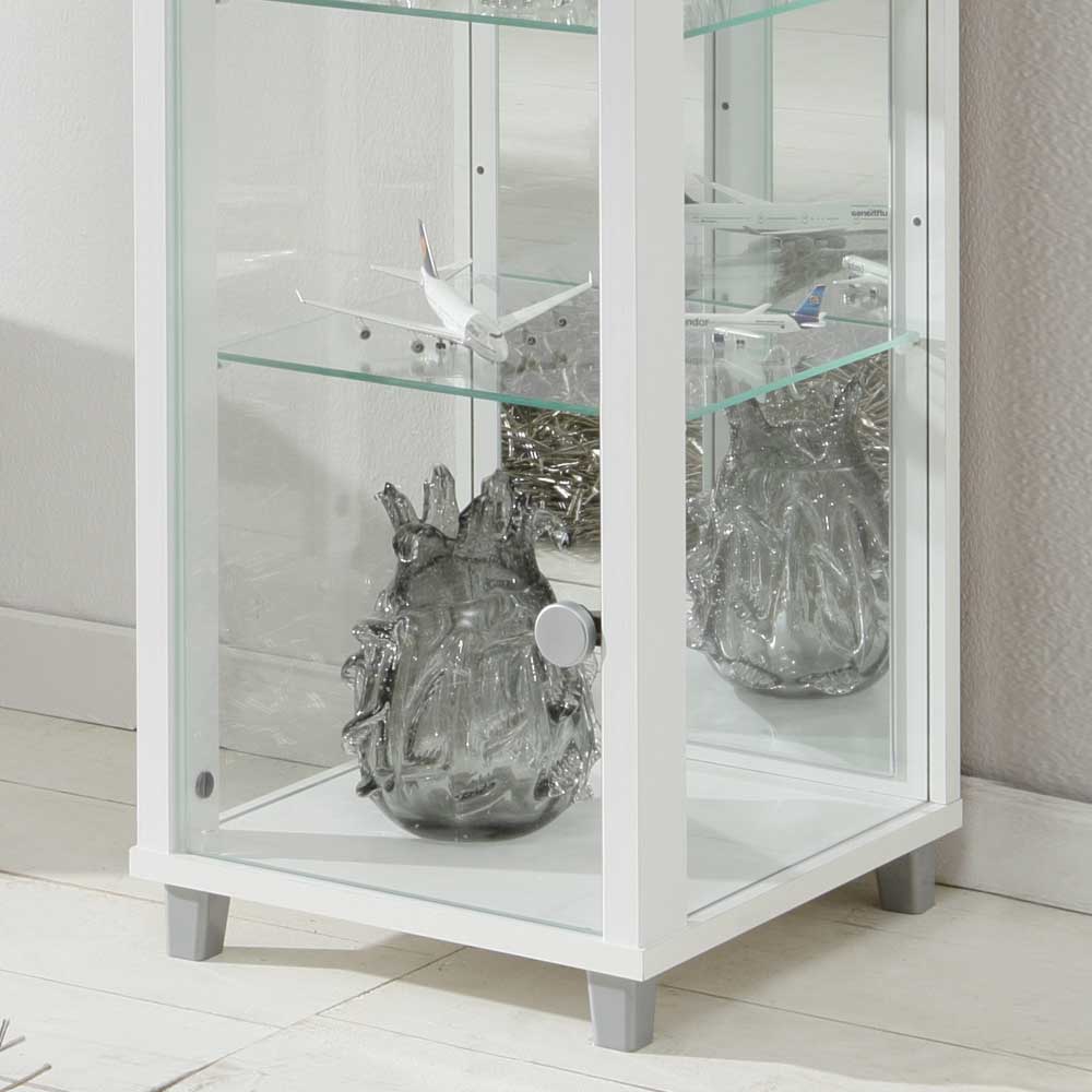 Beleuchtete Standvitrine aus Glas & Spiegel - Santerno