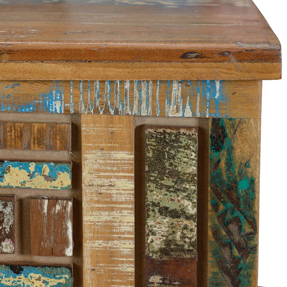 Shabby Chic Truhe aus Recyclingholz - Tunar