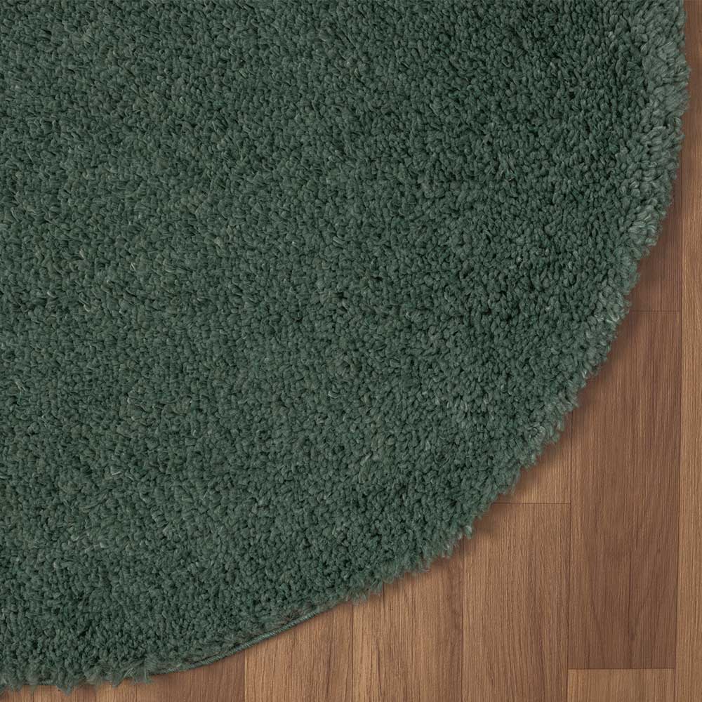 Grüner Teppich mit 4 cm Hochflor - Pereza