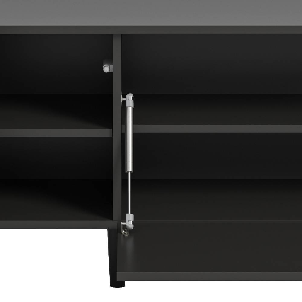 Wohnzimmer Anbauwand in Mattgrau - Adrionata (dreiteilig)