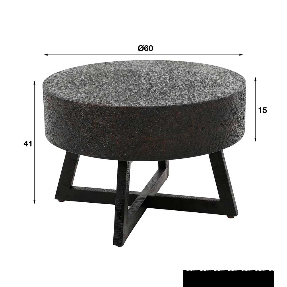 Wohnzimmer Tisch in Schwarzbraun - Myranga