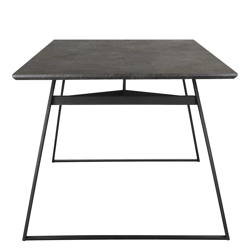 Design Esstisch in Graubraun - Losvonos