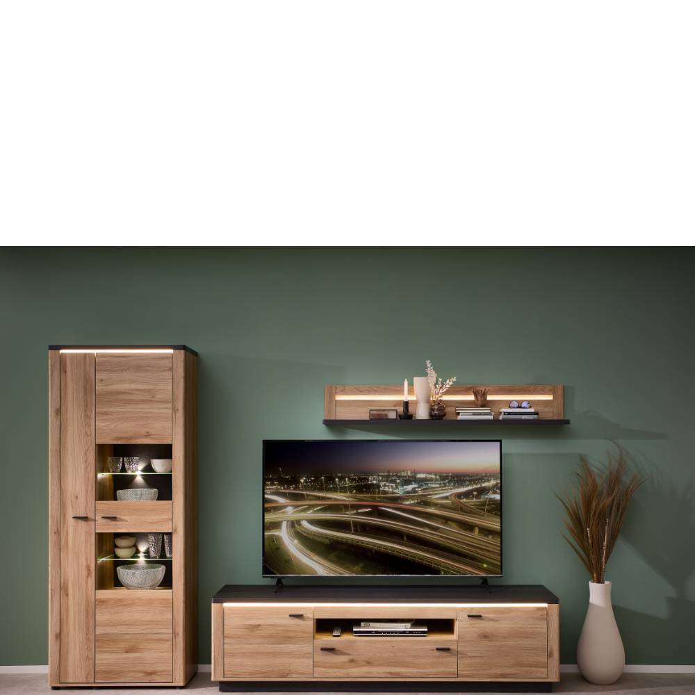 TV Anbauwand Möbel Set - Zorro (dreiteilig)