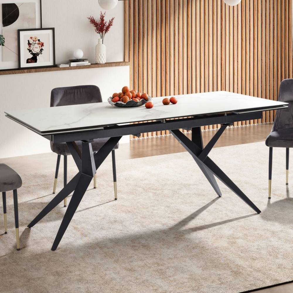 Design-Esszimmertisch mit Keramikplatte - Lena