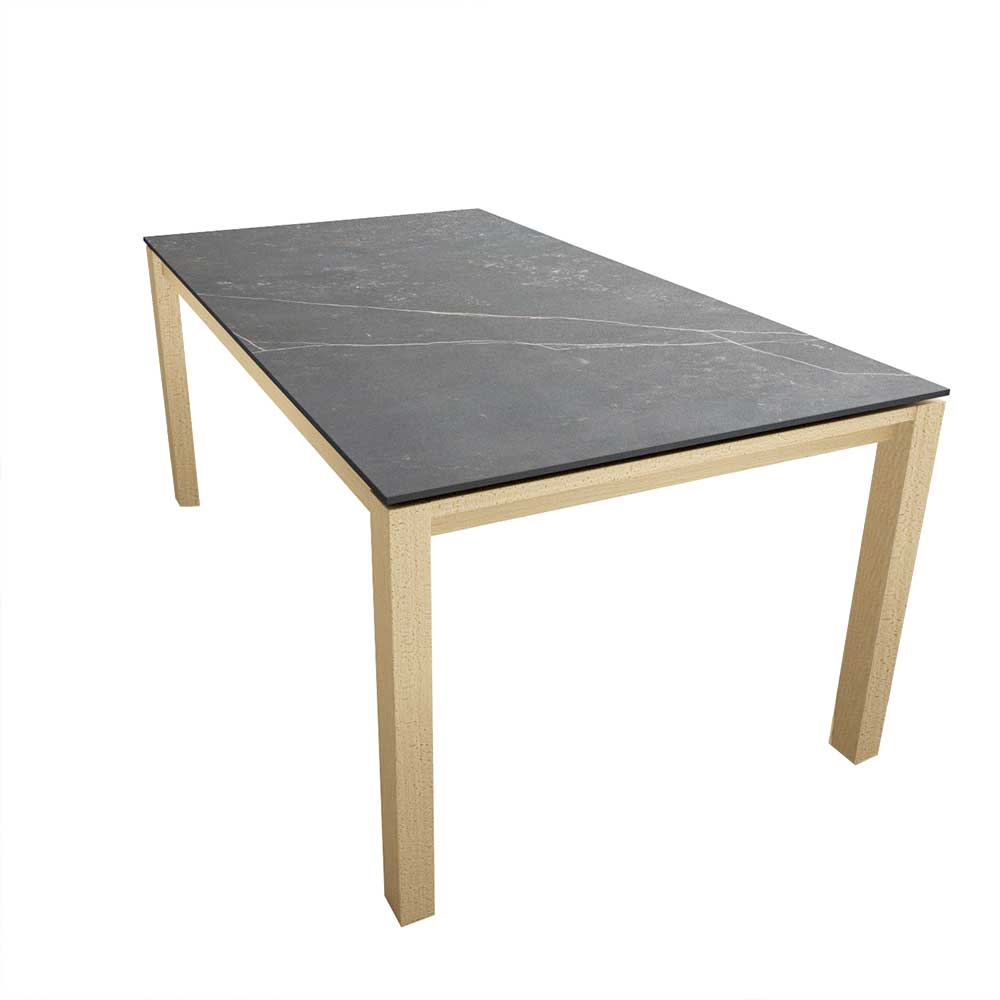 120x80 Designertisch mit Keramik Platte - Walentina