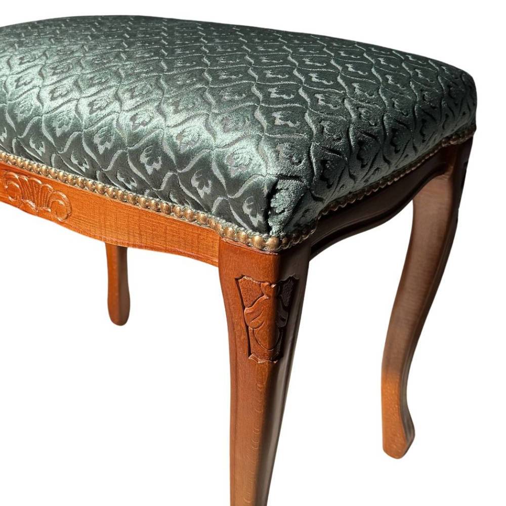 Barock Hocker gepolstert Agosto in Grün
