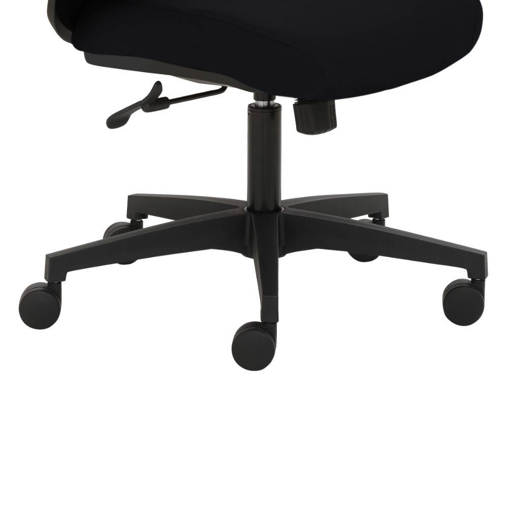 Bürostuhl mit Kopfstütze in Schwarz - Mino