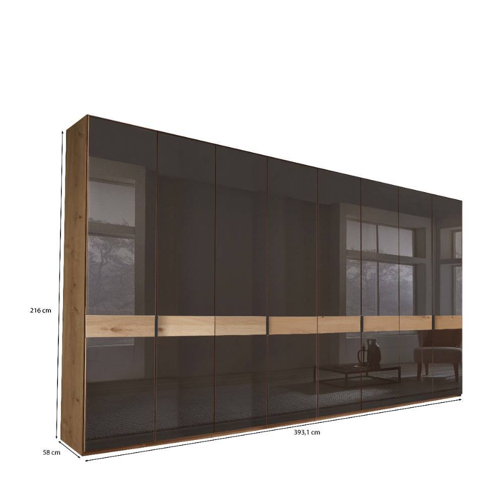 XXL-Schlafzimmerschrank mit Glasfront - Vutonia