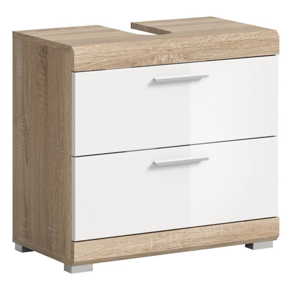 Kompaktes Badmöbel Set in Weiß - Calbanyara (vierteilig)