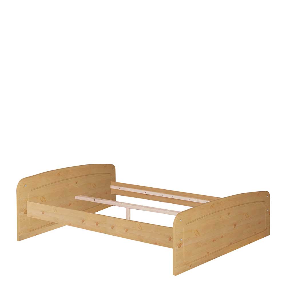 Landhausbett aus Kiefer gebeizt und geölt - Two