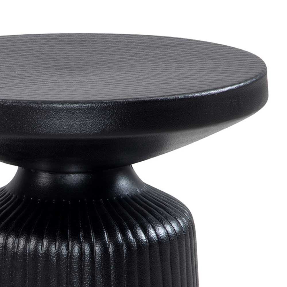 Metall-Beistelltisch in Hammerschlag Optik - Ziamura