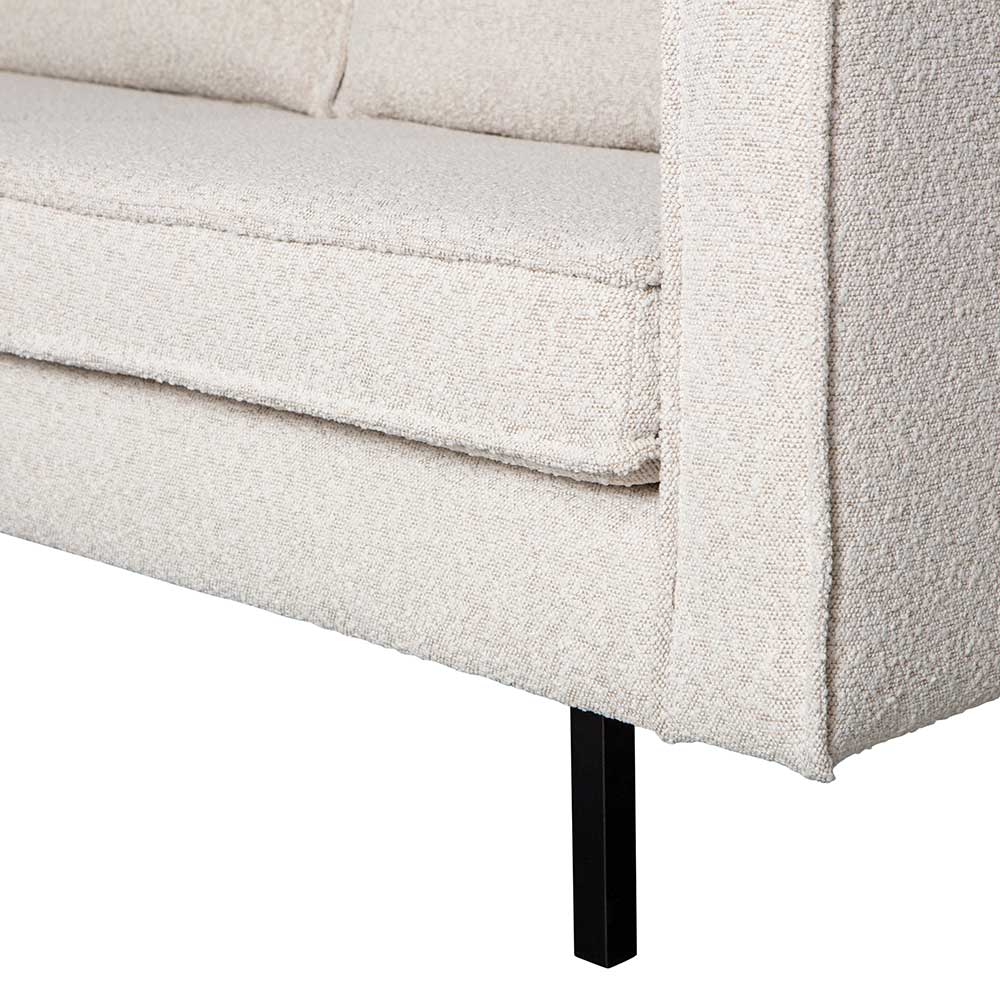 Zweisitzer Wohnzimmercouch in Beige Boucle - Elisa