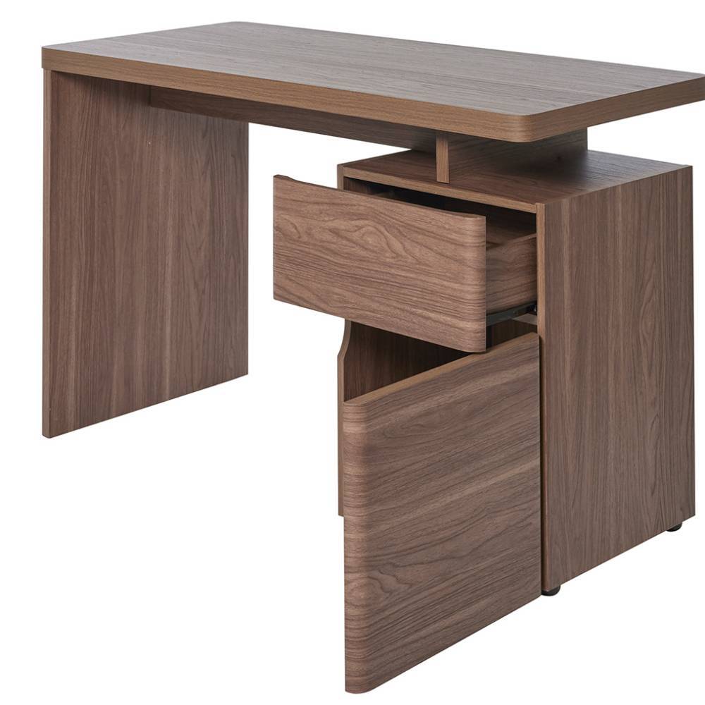 Home Office Schreibtisch in Walnuss Holzoptik - Wake