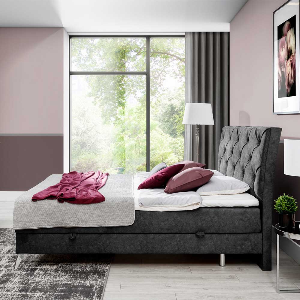 Boxbett mit Topper und Matratzen - Pluno