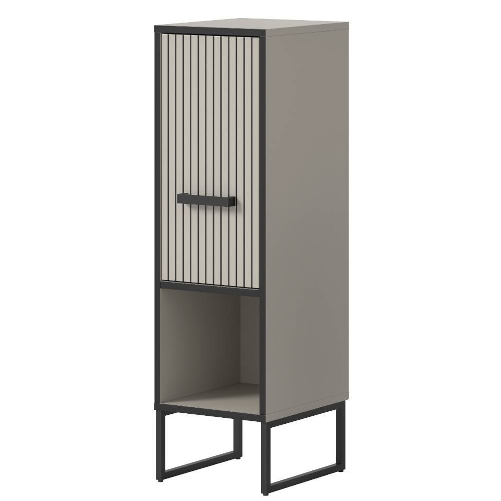101 cm hoher Badschrank mit Tür und Fach - Xena
