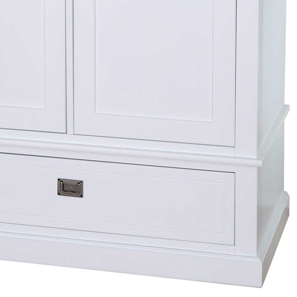 Weißer Schrank mit zwei Türen & Schublade - Eicando I