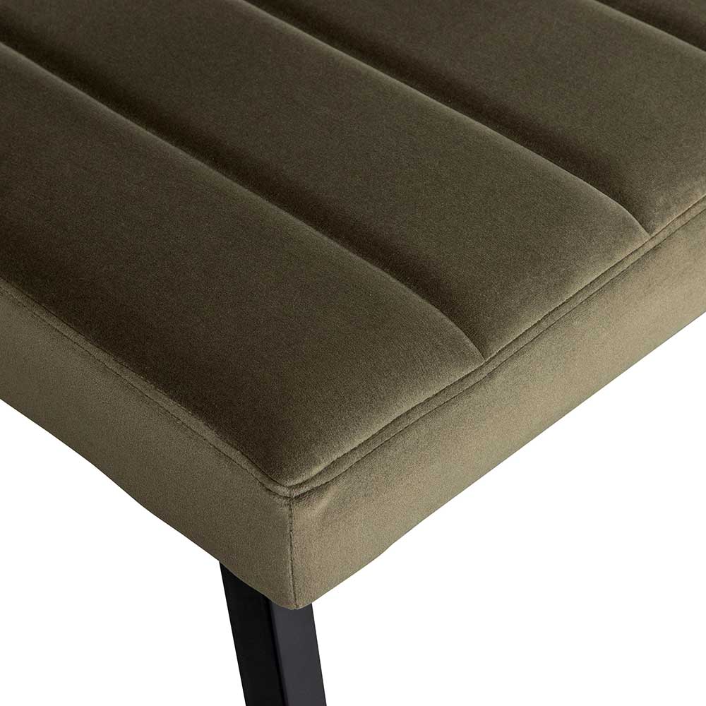 Lounge Stuhl aus Samt Oliv Grün - Seriacus