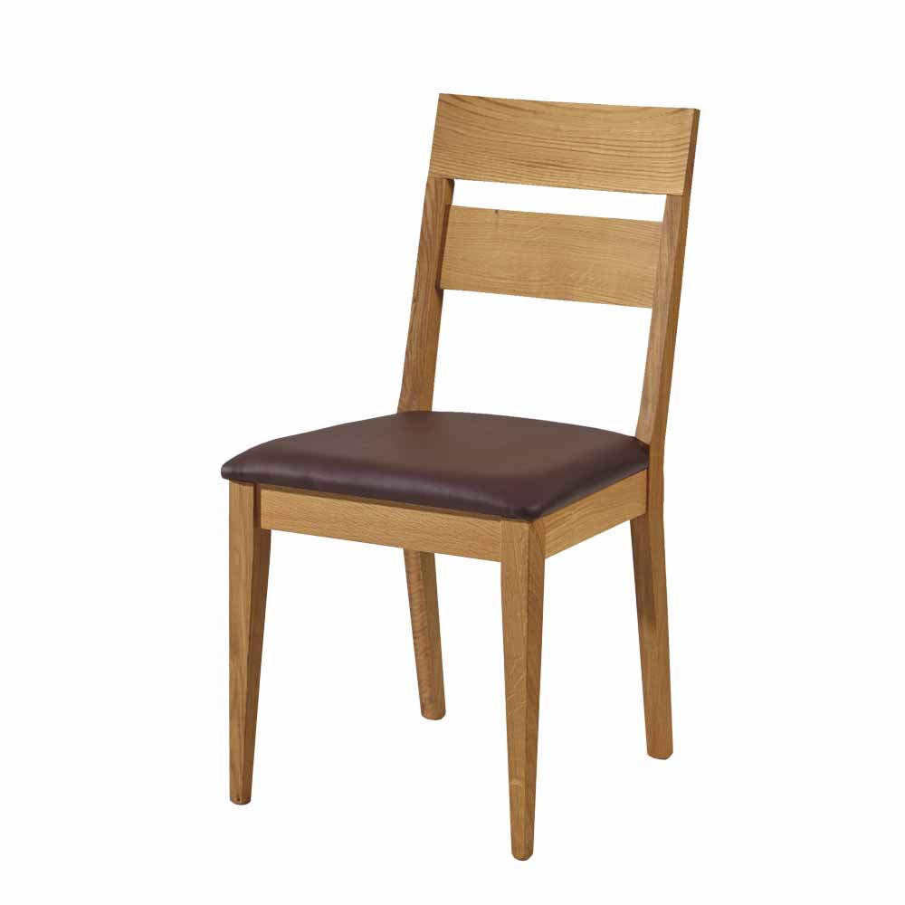 Wildeiche Sitzgruppe Likes mit sechs Stühlen (siebenteilig)