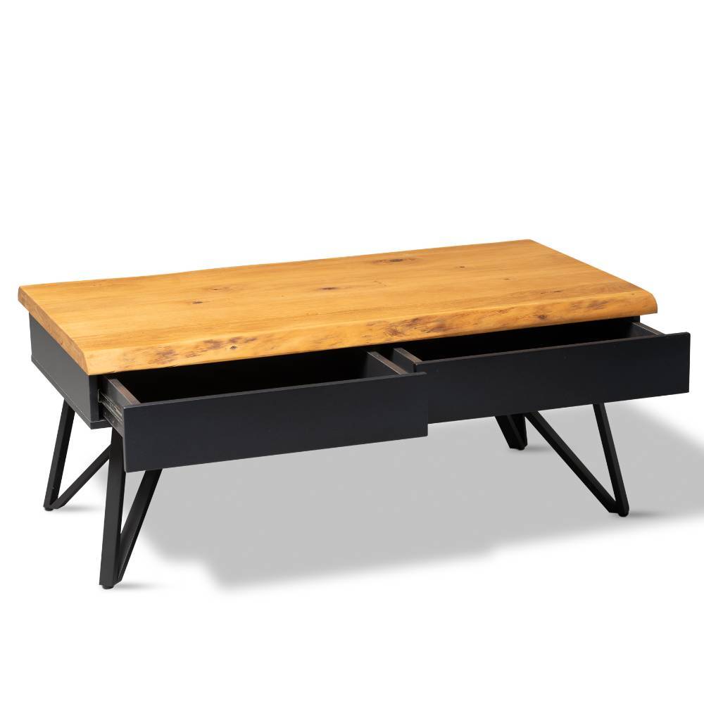 Couchtisch aus Wildeiche Massivholz - Fiolpedo