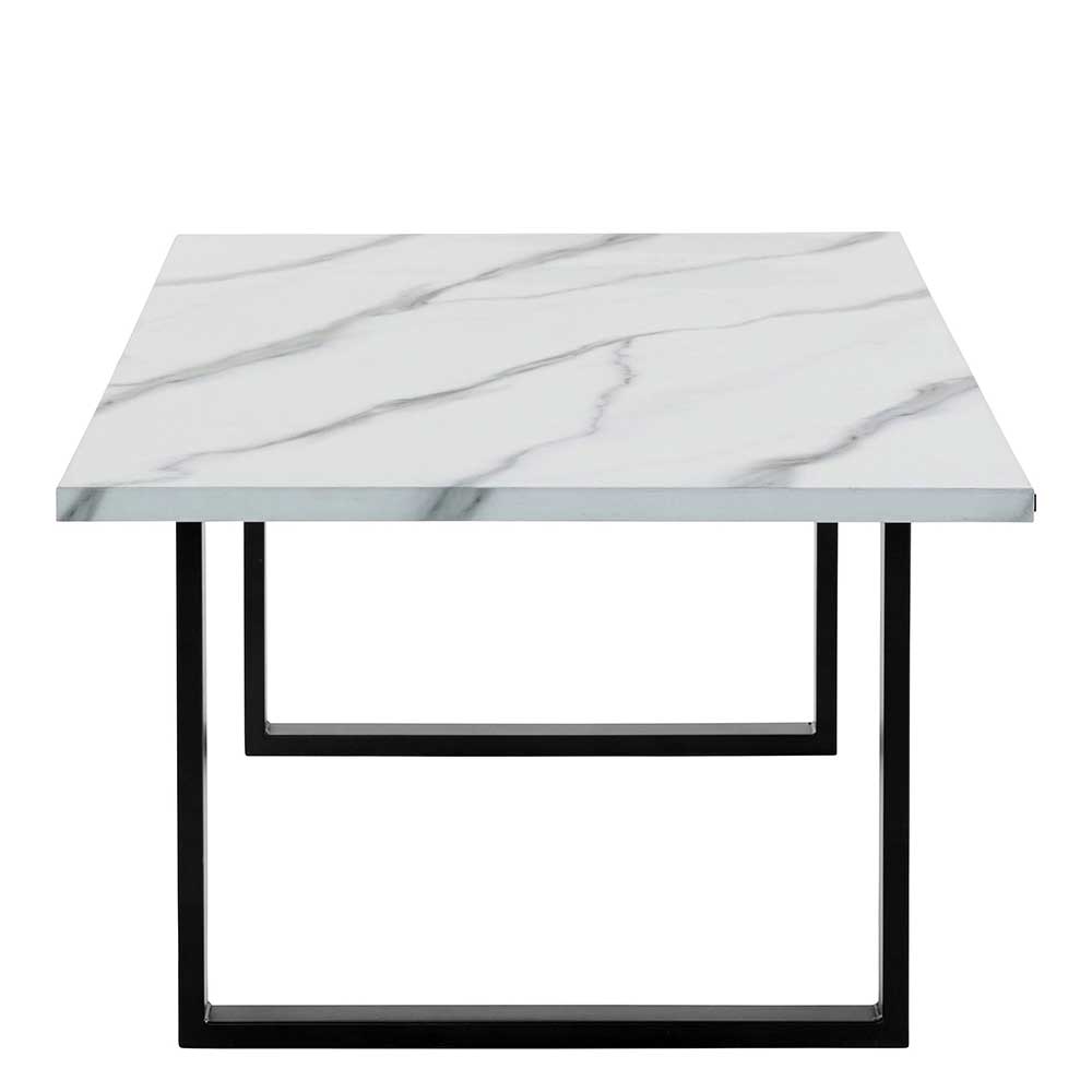 Wohnzimmer Tisch in Marmor Optik Weiß-Grau - Katris