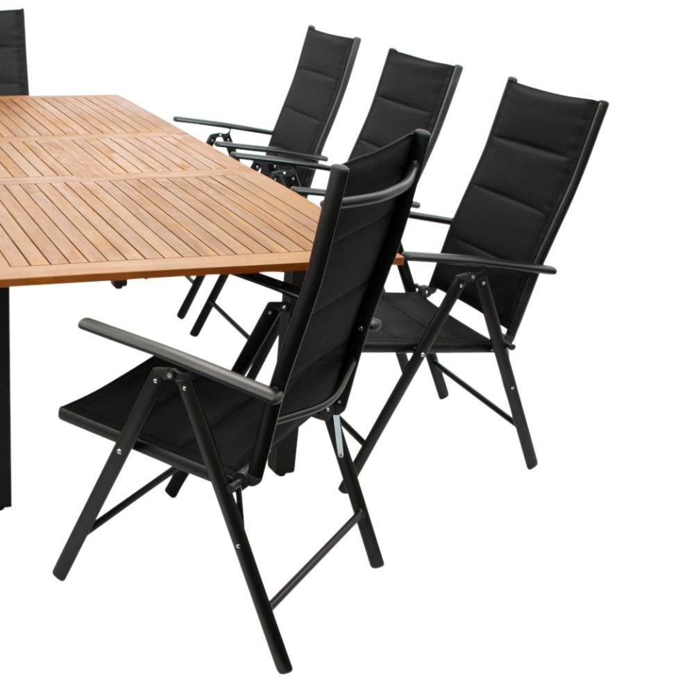 Garten Tischgruppe für acht Personen - Jily (neunteilig)