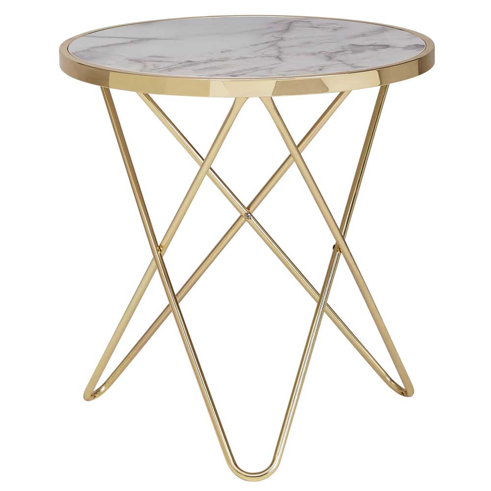 55x57x55 Wohnzimmer Tisch im Marmor Design - Longos