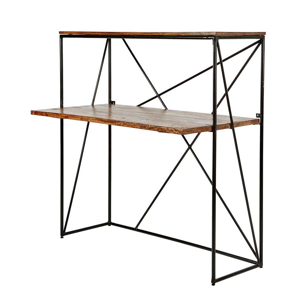 120x122x60 Design Schreibtisch aus Holz & Metall - Offia
