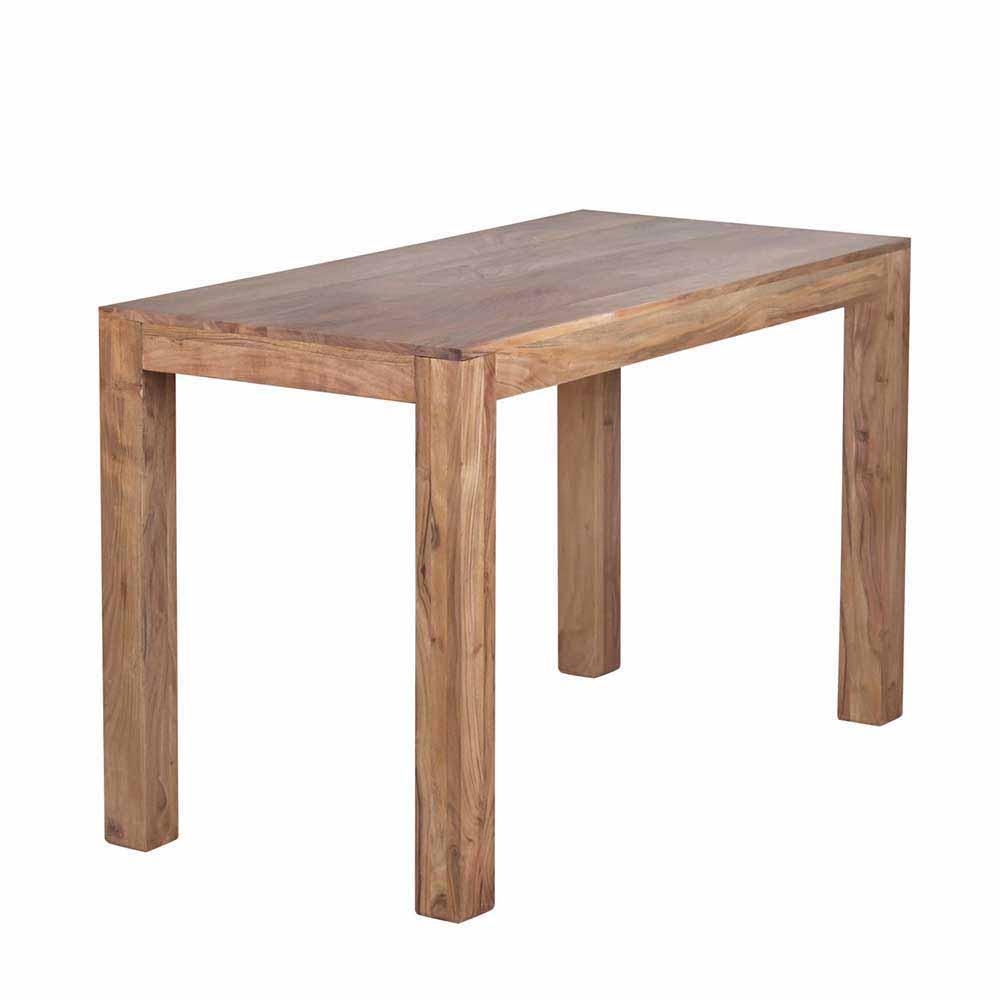 Massiver Holztisch für Esszimmer & Küche Vislan Akazie naturbelassen
