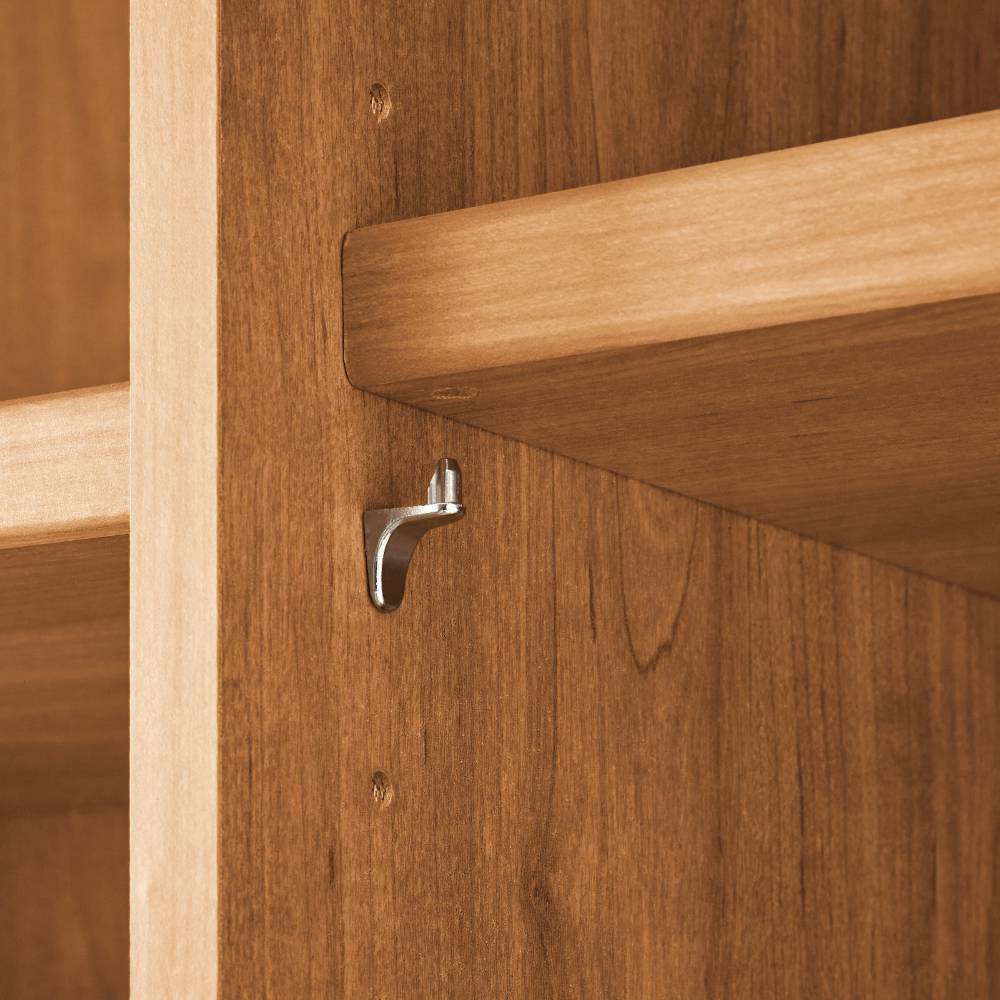 Teilmassiver Kleiderschrank mit Glas - Vutonia