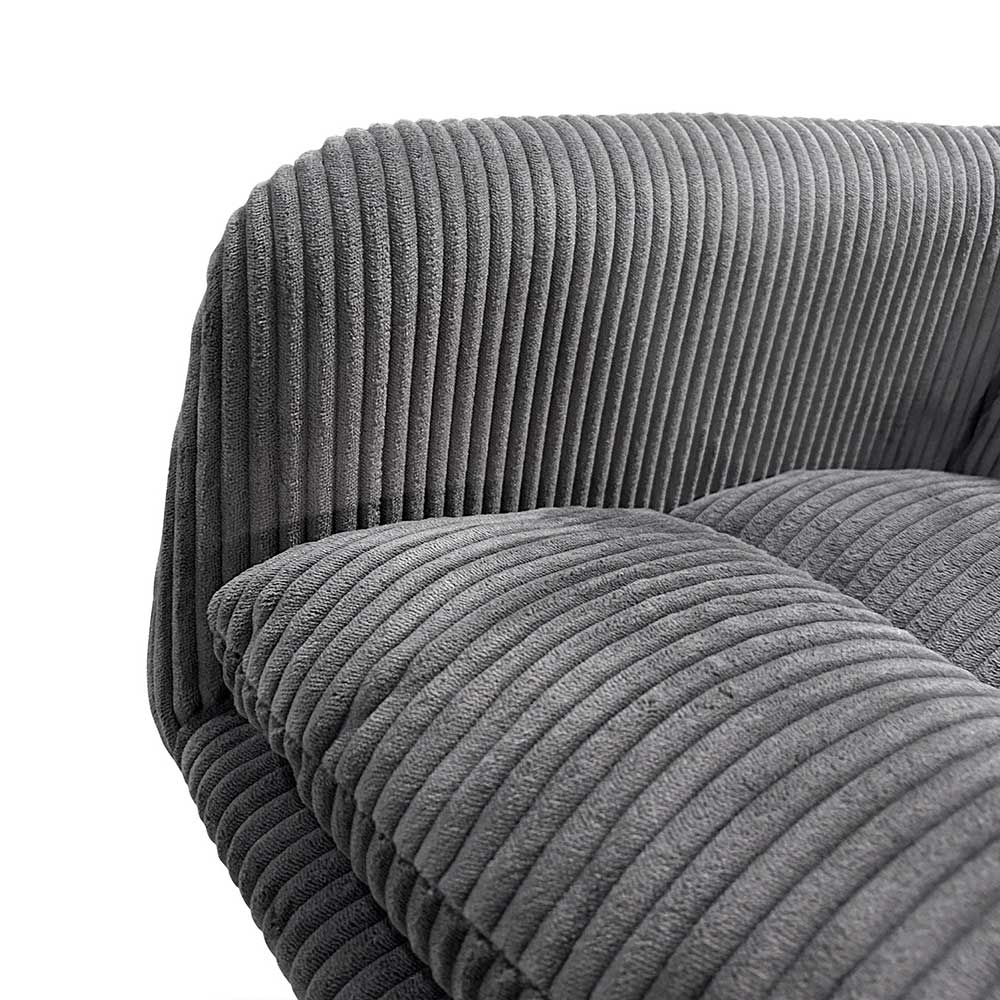 Drehbarer Sessel mit Breitcord Bezug - Actino