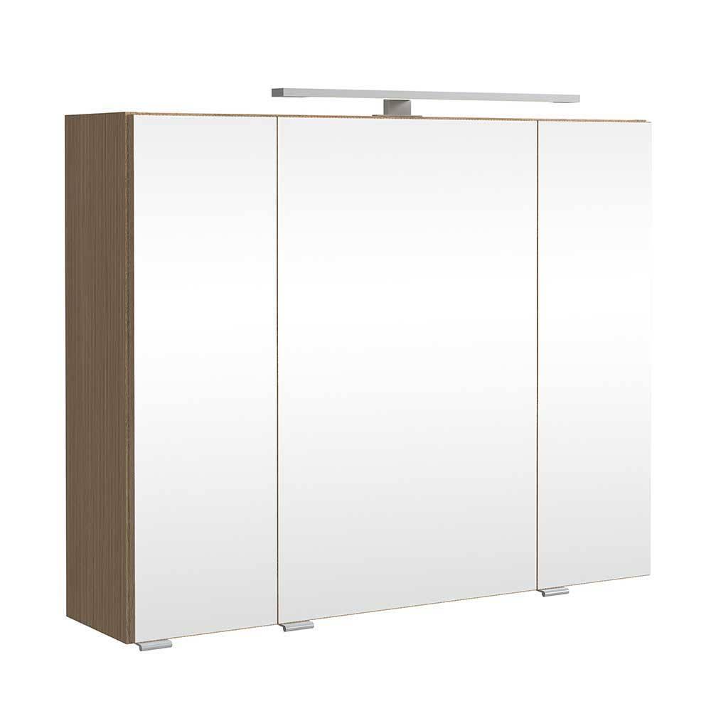 Bad-Waschplatz mit Midischrank Set - Leitha (dreiteilig)