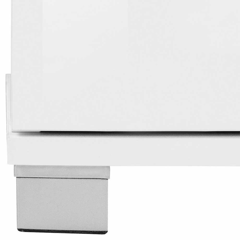 60x150x30 Badezimmerschrank in Weiß Hochglanz - Altryda