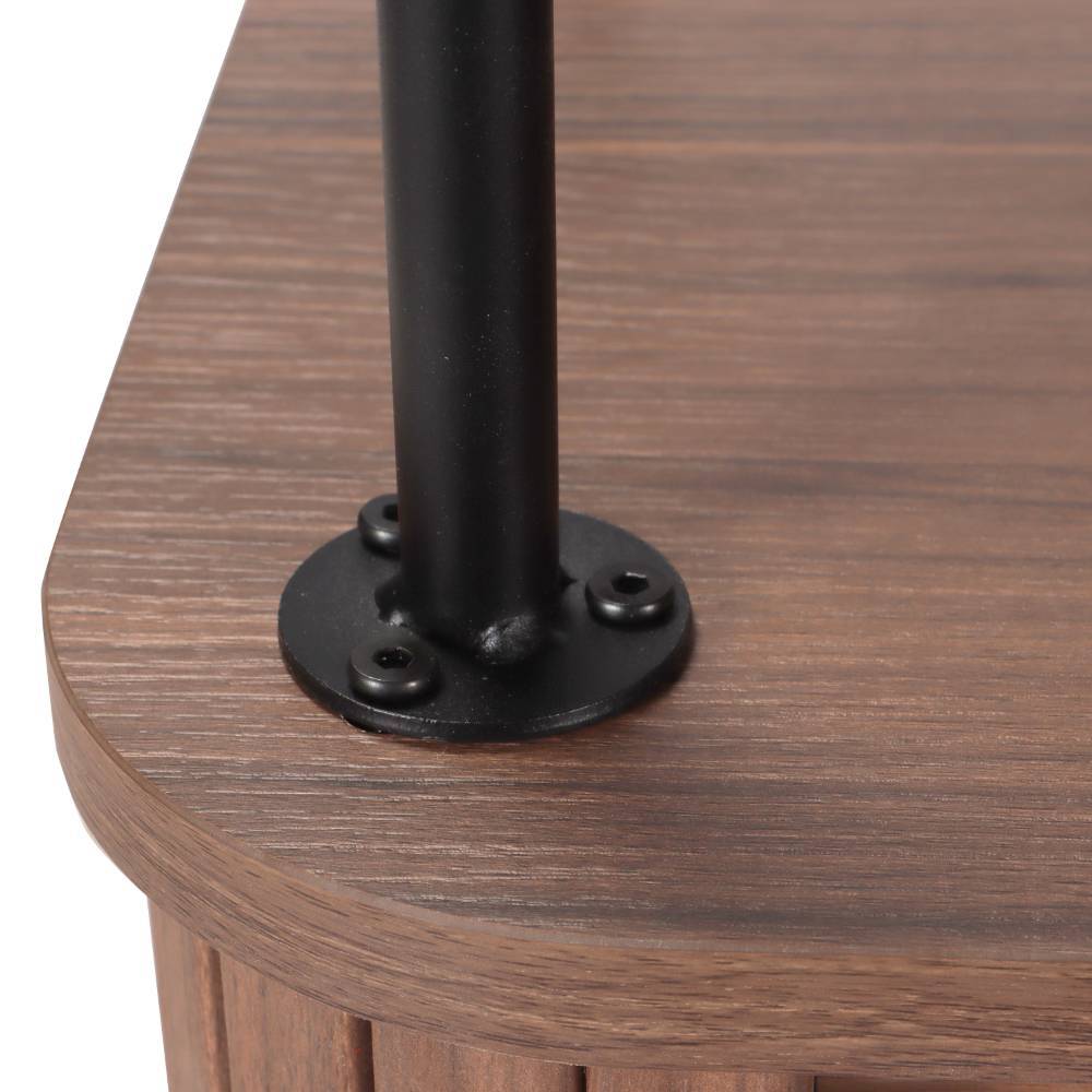 Ovales Highboard mit Schiebetüren - Arura